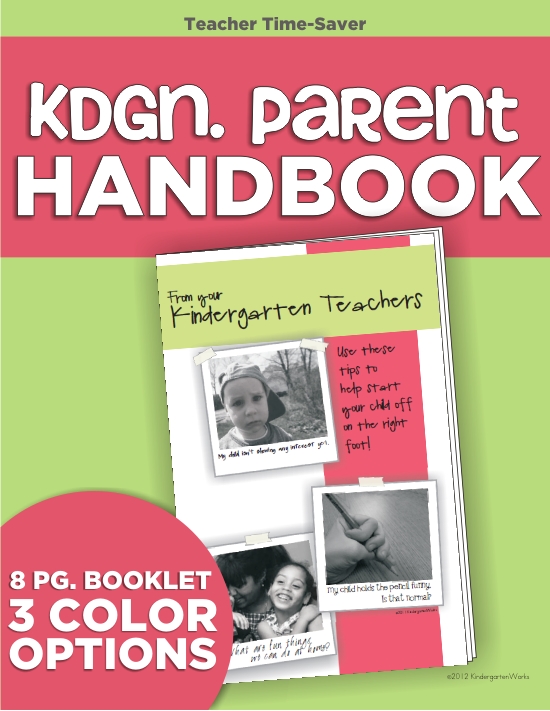 Kindergarten Parent “Handbook” Brochure