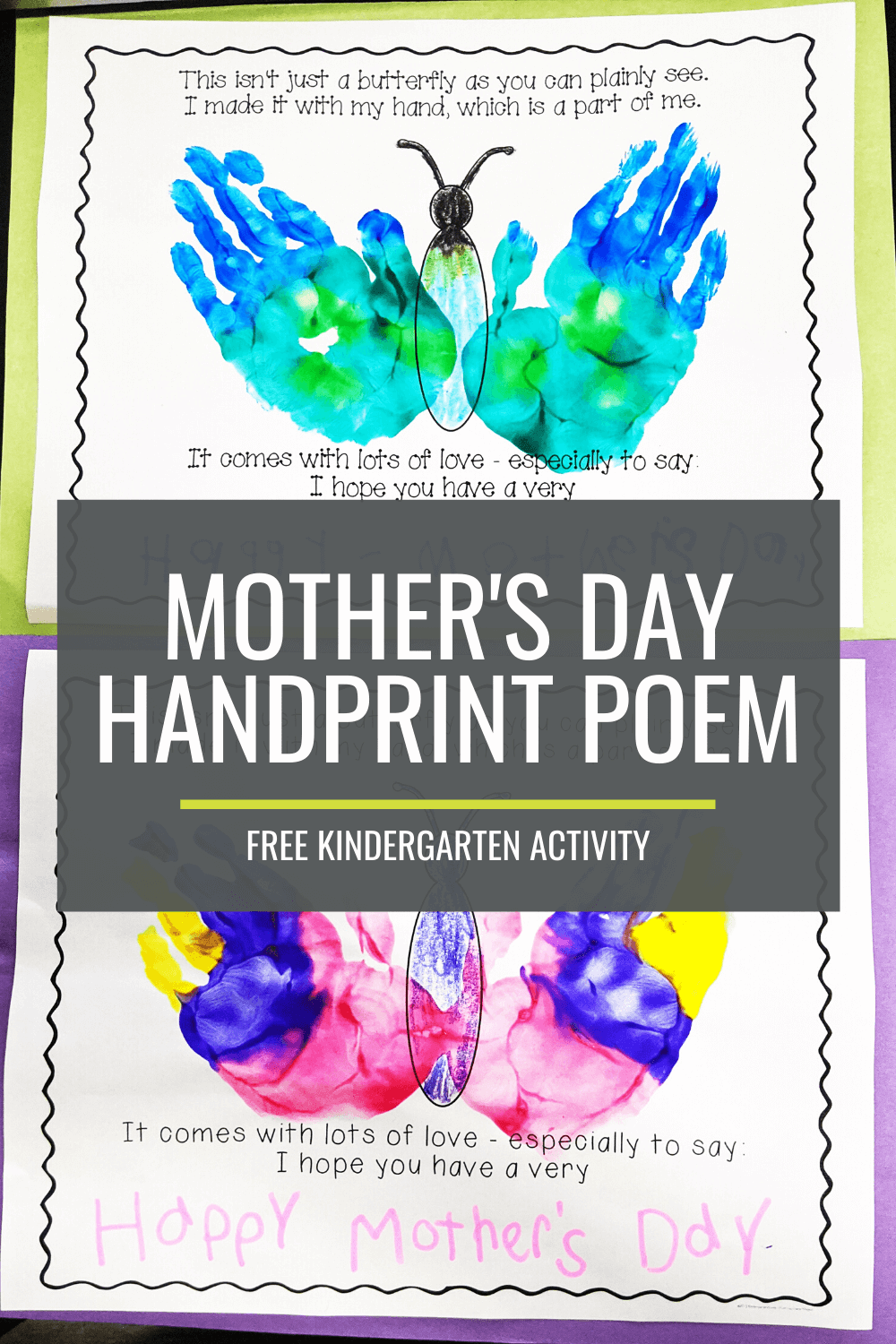 Mothers Day Handprint Poem - Free Kindergarten Activity – KindergartenWorks