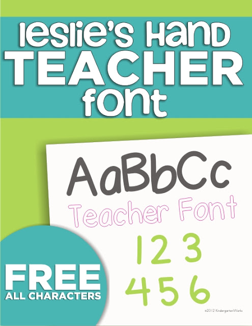 free fonts for teachers