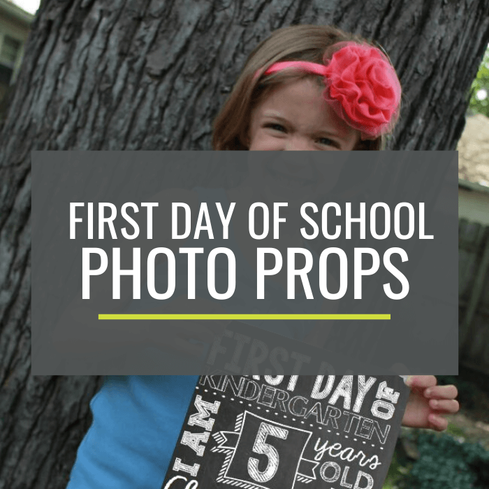 First Day of School Photo Prop Signs
