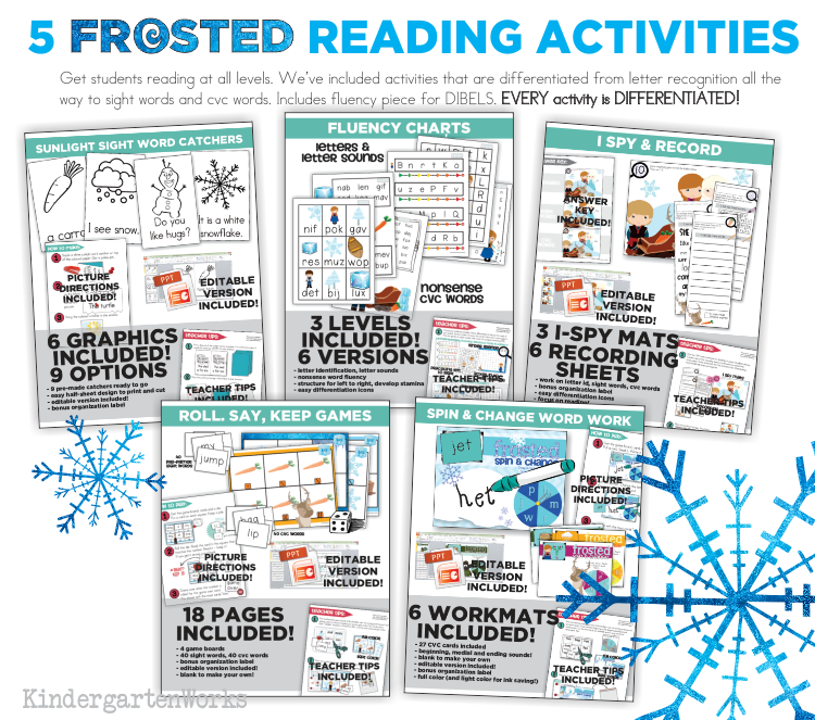 FROSTED Unit - Reading Activities :: KindergartenWorks