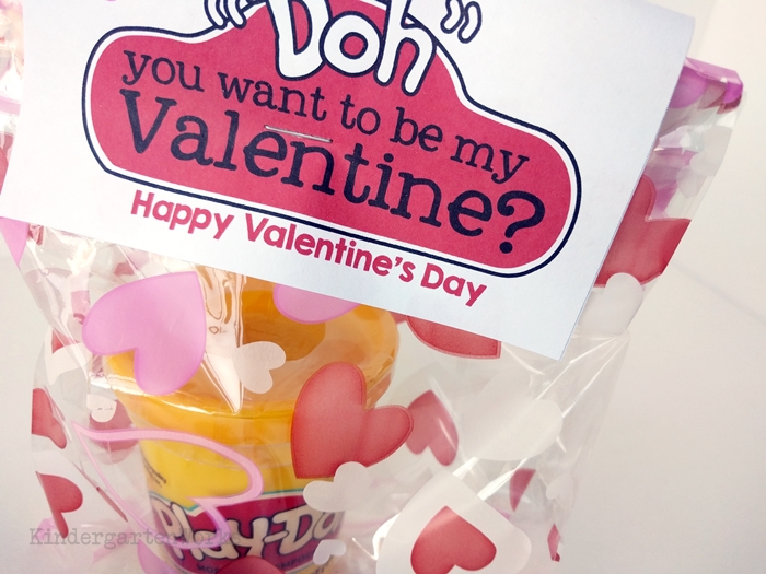 Valentines For Kids- Play-Doh Valentines – So Festive!