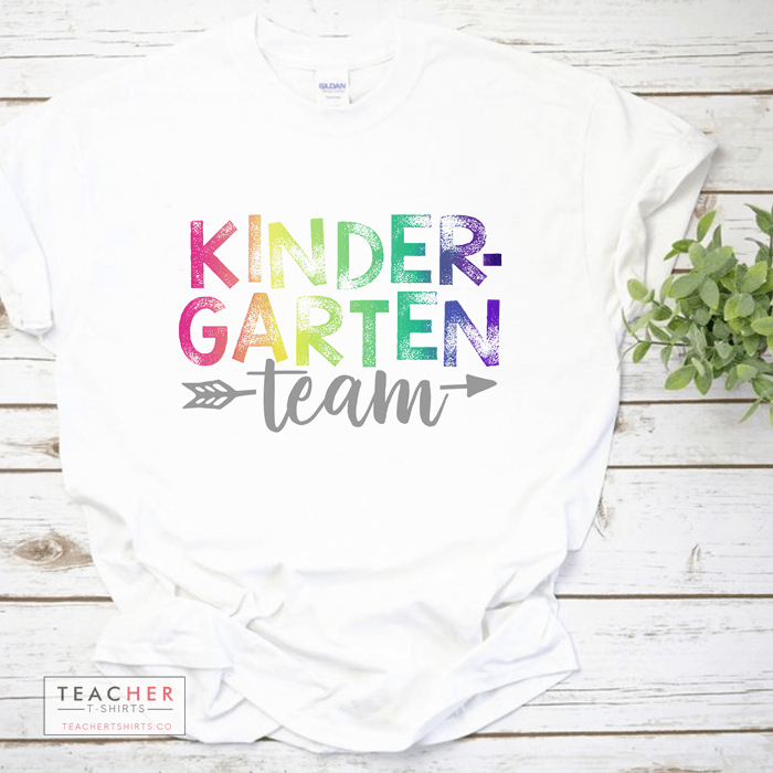 kindergarten grade level team teacher t-shirts