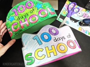 Free 100th Day of School Headband Crowns – KindergartenWorks