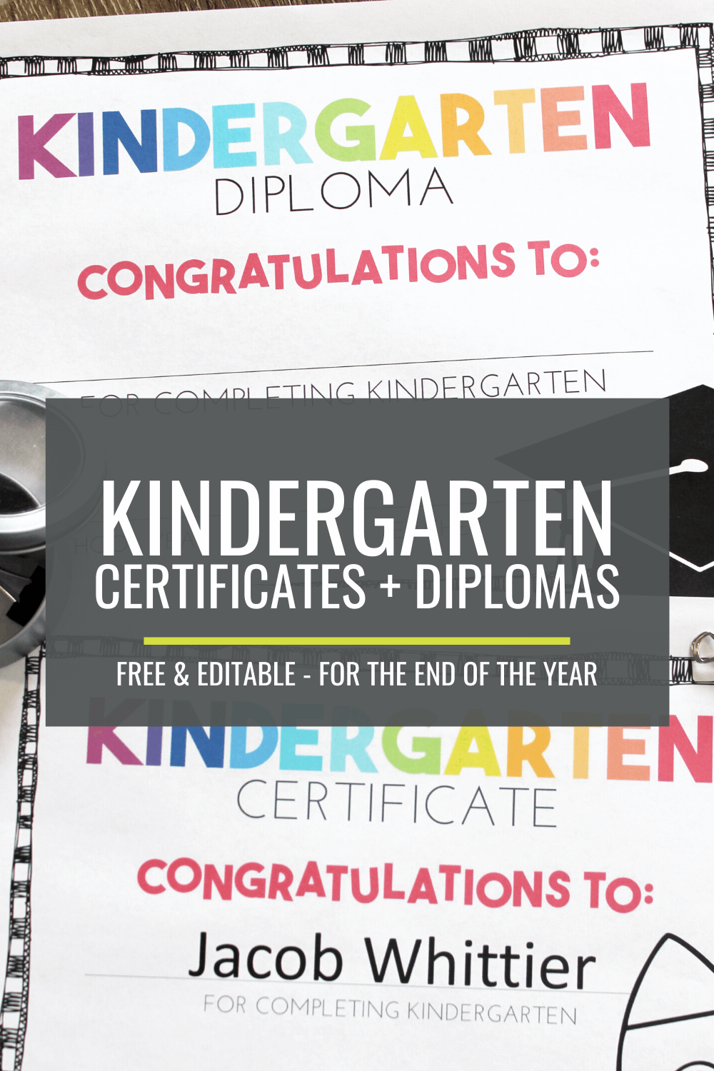 free editable kindergarten certificates and graduation diplomas kindergartenworks