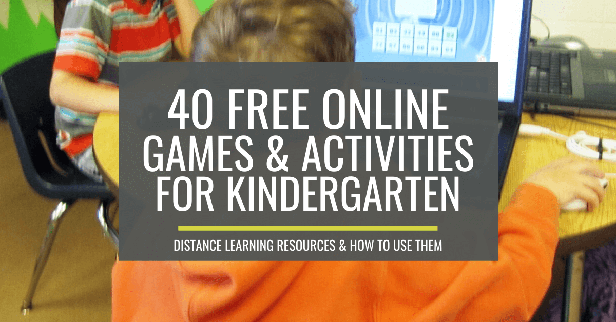 free kindergarten learning games