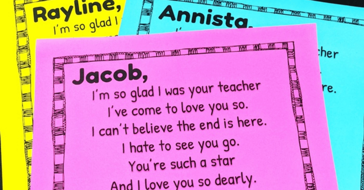 free editable goodbye letter for the end of the year kindergartenworks