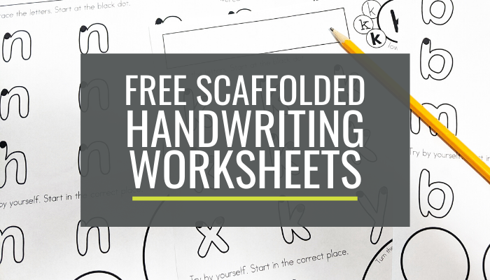 free scaffolded handwriting worksheets for kindergarten lowercase a z kindergartenworks