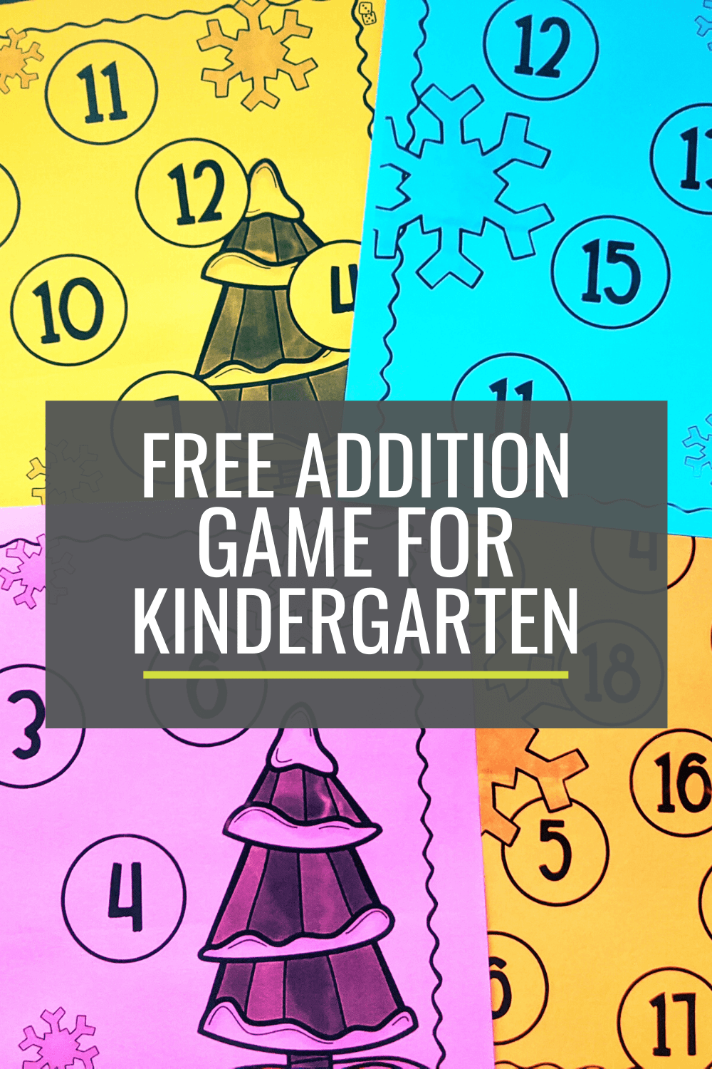 free wintertime addition bump game kindergartenworks